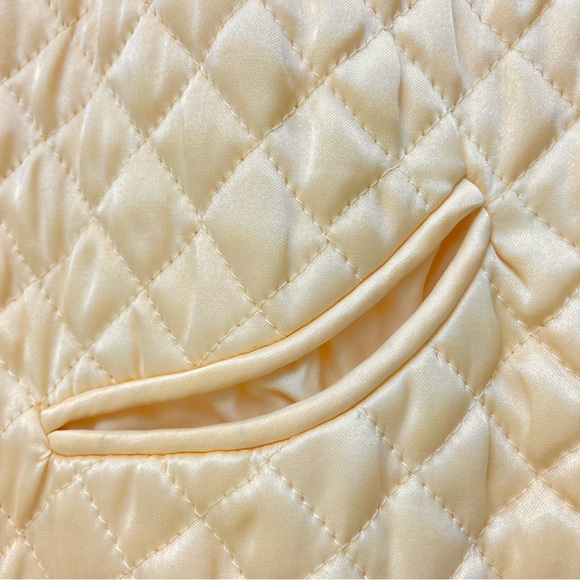 Vintage Barbizon Satin Quilted Bed Jacket 1950's Puffett - Picture 10 of 17